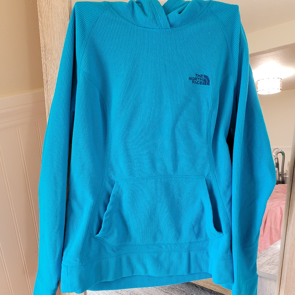 Fleece Ribbed Northface Hoodie